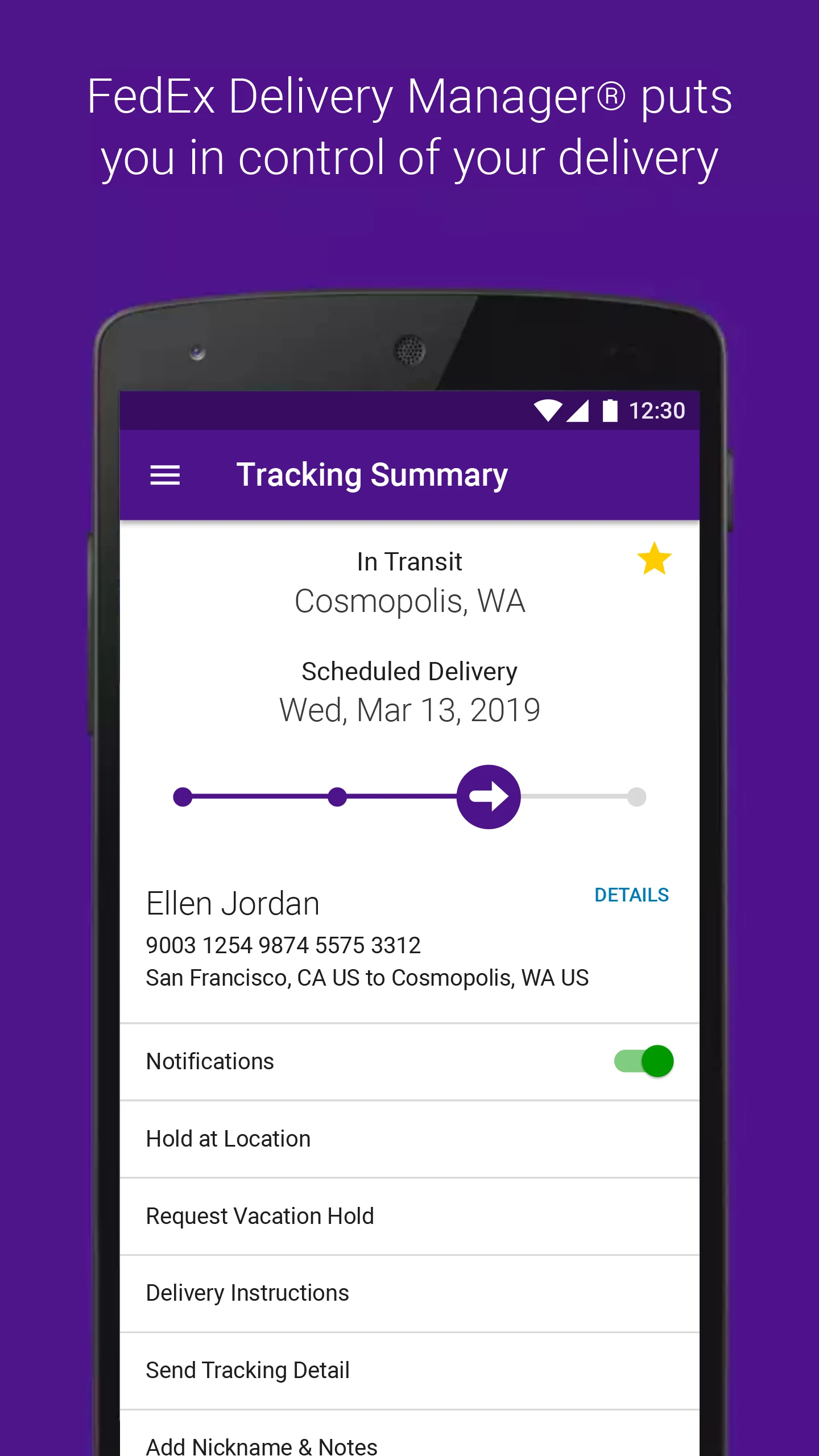 FedEx Mobile screenshot